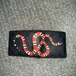Authentic Red Snake Gucci Wallet